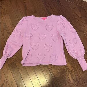 Lilly Pulitzer Purple Heart Sweater